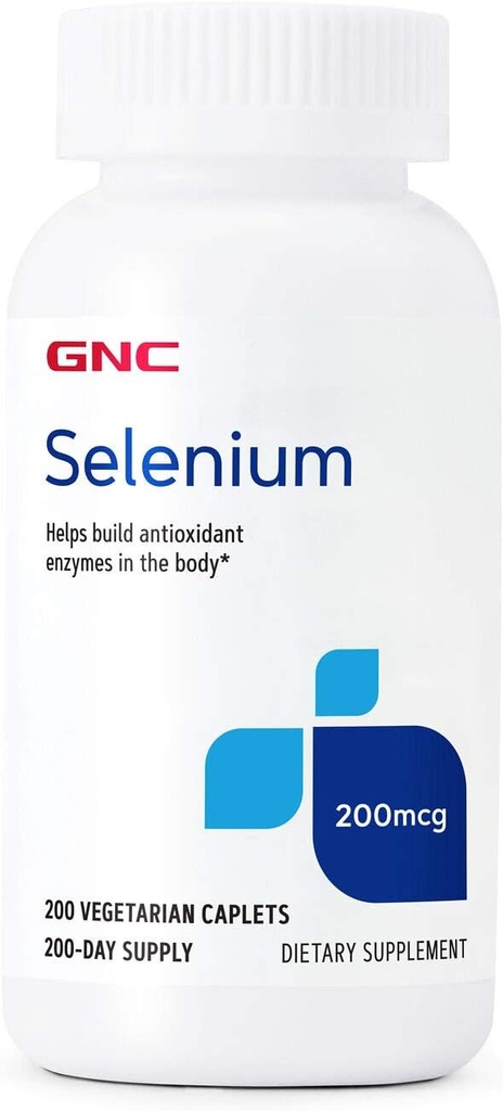 GNC Sélénium 200mcg. Minéraux essentiels, 200 comprimés
