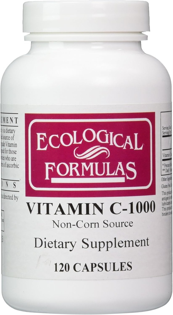 Recherche cardiovasculaire Vitamine C-1000 capsules, 120 Nombre