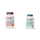 SmartyPants Gommies multivitamines pour femmes, sans sucre: Biotine, méthylfolate, Omega 3 (ALA), Vitamine D & Adolescent Guy Gommies multivitamines: Omega 3 Huile de poisson (EPA/DHA), Vitamine D3, C, Vitamine B12, B6