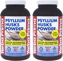 Yerba Prima Psyllium Husk Poudre 12 oz (paquet de 2) - Supplément de fibre naturelle