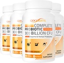 Probiotiques pour les femmes et les hommes, 300 milliards CFU 11 souches + enzymes à base de plantes biologiques et digestives, probiotique pour la santé digestive, le gaz et le blottis, l'immuno, la santé gustative pour les femmes et les hommes, étagère stable, 240 capsules