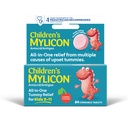 MYLICON Tummy Relief pour enfants, 24 comprimés à croquer au goût cerise