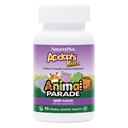 NaturesPlus Animal Parade AcidophiKidz, Berry Flavor - 90 Comprimés à croquer, en forme d'animal - lot de 2 - avec probiotiques, FOS et graines de raisin - 180 portions totales