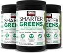 Force Factor Smarter Greens Daily Wellness Powder 3-Pack pour soutenir l'énergie, l'immunité et la digestion, Greens Powder, Superfood Powder avec des vitamines, minéraux et probiotiques, Sans saveur, 90 portions