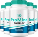 Rize labs ProMind Complex Supplement, Formule de soutien de la mémoire organique pour renforcer le cerveau, utilisé pour stimuler la mémoire - Pack de 5(300 Capsules)