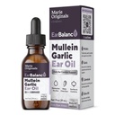 Marie Originales Huile d'oreille naturelle gouttes de Mullein Huile d'ail gouttes d'oreille pour la prévention des infections, gouttes d'oreille à base de plantes pour adultes, enfants et animaux de compagnie, douleurs d'oreilles et enlèvement de cire, remèdes à l'oreille (1 paquet)