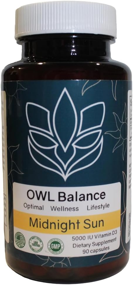 Midnight Sun D3, a Premium Vitamin D3 Supplement Designed to Support Your Overall Health and Well-Being.