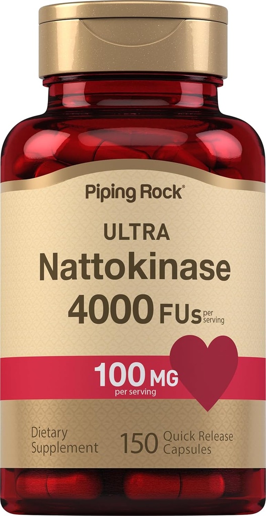 Supplément à la nattokinase de la roche piquante 4000 FU-100mg-150 Capsules