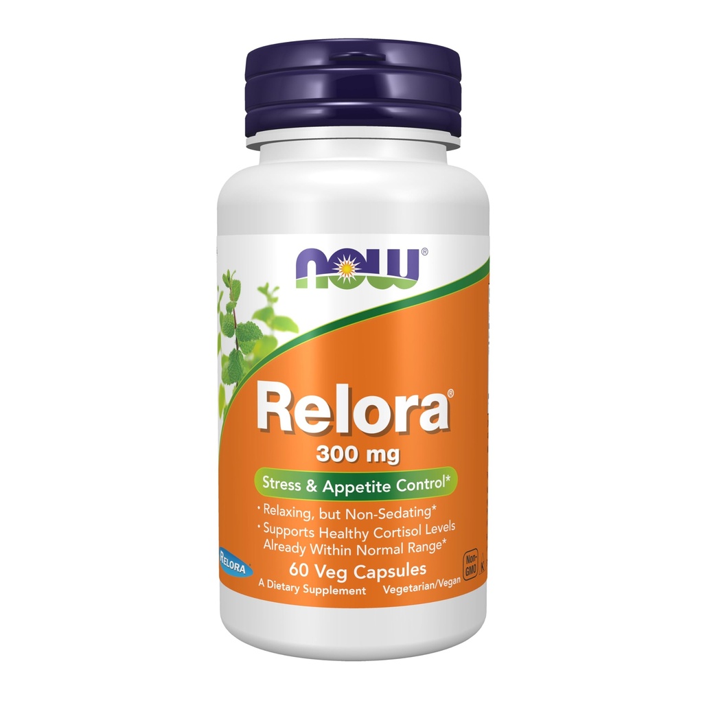 MAINTENANT Aliments suppléments, Relora 300 mg (un mélange d'extraits de plantes de Magnolia officinalis et Phellodendron amurense), 60 gélules