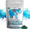 Chlorella Spirulina Powder Organic | Super Greens Powder and Smoothie Mix | Rich in Chlorophyll for Immune Support and Energy | Raw Vegan Protein | Spirulina Chlorella Powder | 50 Servings