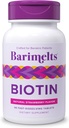 BariMelts Biotine 5000mcg, 90 comprimés à dissolution rapide (3 mois d'approvisionnement), vitamine bariatrique sans sucre pour les femmes, goût naturel de fraise