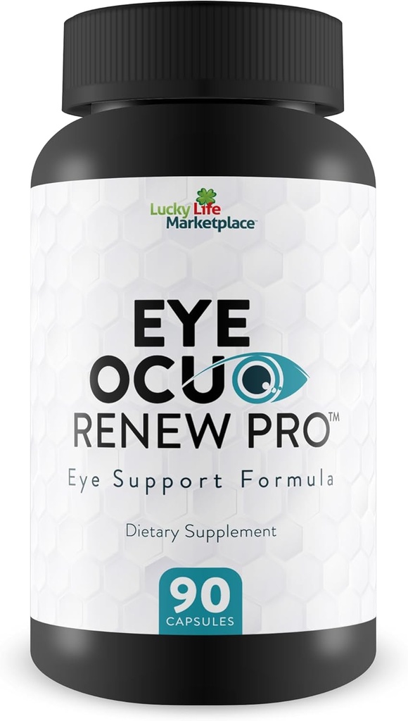 Ocuo Eye Renew Pro - Soutien à la santé des yeux - Promouvoir une vision saine jour et nuit avec des suppléments de vision - Aider à réduire la souche oculaire, la pression oculaire, la vision floue avec des vitamines Pro Vision, minéraux et herbes