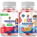 Gummies de magnésium pour les enfants - 500mg et Gummies de magnésium pour les adultes - 500mg.Calm Magnesium Chews - supplément de citrate de magnésium pour l'humeur et le soutien musculaire