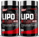 Nutrex Research Lipo-6 Black Ultra Concentrate Fat Burner Supplément, Augmenter la perte de poids, l'énergie et le focus intense 120 pilules diététiques