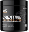 Creatine + Electrolytes 240 g , 100% pure Créatine monohydratée infusée avec Electrolytes , soutenir la croissance musculaire tout en restant hydraté , 44 portions