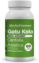 Herbsforever Gotu Kola Capsules | Centella Asiatica Herbal Supplement, 800 mg Each | 60 Veg Capsules for Mental Clarity, Focus | Overall Wellness Support