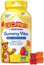 L'il Critters Gummy Vites Daily Kids Multivitamines Assortiments d'arômes de fruits pour les enfants de 2 ans et plus, Vitamine gummy avec vitamine C et D, 95-190 jours d'approvisionnement, 190 Gummies