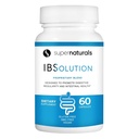 SuperNaturals IBSolution - Fabriqué aux États-Unis, sans OGM, sans gluten et végétalien (60 capsules) - Supplément de santé de Gut digestif avec Psyllium Husk - Gaz, Bloating, Diarrhée, Relief de Constipation, Douleur abdominale