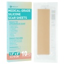 Feuilles de cicatrices en silicone, 10pcs, ruban en silicone pour le traitement des cicatrices, bandes de cicatrices réutilisables pour chirurgie, section C, bouffée de kéloïde, marques stretch, brûlure, élimination de la cicatrice d'acné, chaque 1,5-