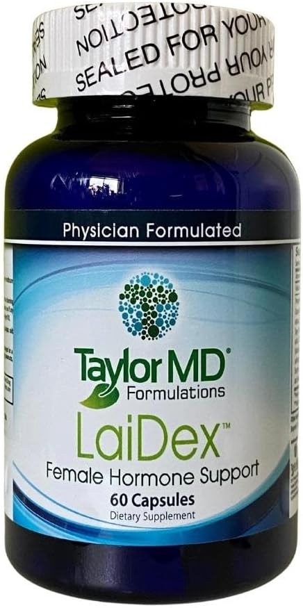 LaiDex Rxtm - Équilibre hormonal - Supplément d'équilibre hormonal féminin – Mélange d'herbes et de plantes - Métabolisme hormonal équilibré – Soutien alimentaire, sueurs nocturnes, périodes irrégulières et plus encore.