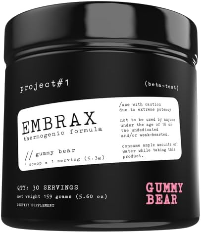 Projet #1 Embrax: Thermogénique Preworkout Fat Burner Hommes & Femmes - Meilleur Belly Fat Burners pour les femmes et les hommes, L-Carnitine supplément préentraînement poudre pour les hommes et les femmes