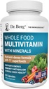 Dr Berg Multivitamine d'aliments entiers avec des minéraux - Multivitamine quotidienne pour les hommes et les femmes - Comprend les fruits entiers d'aliments de première qualité et mélange de légumes avec folate, acide alpha-lipoïque et plus - 60 capsules