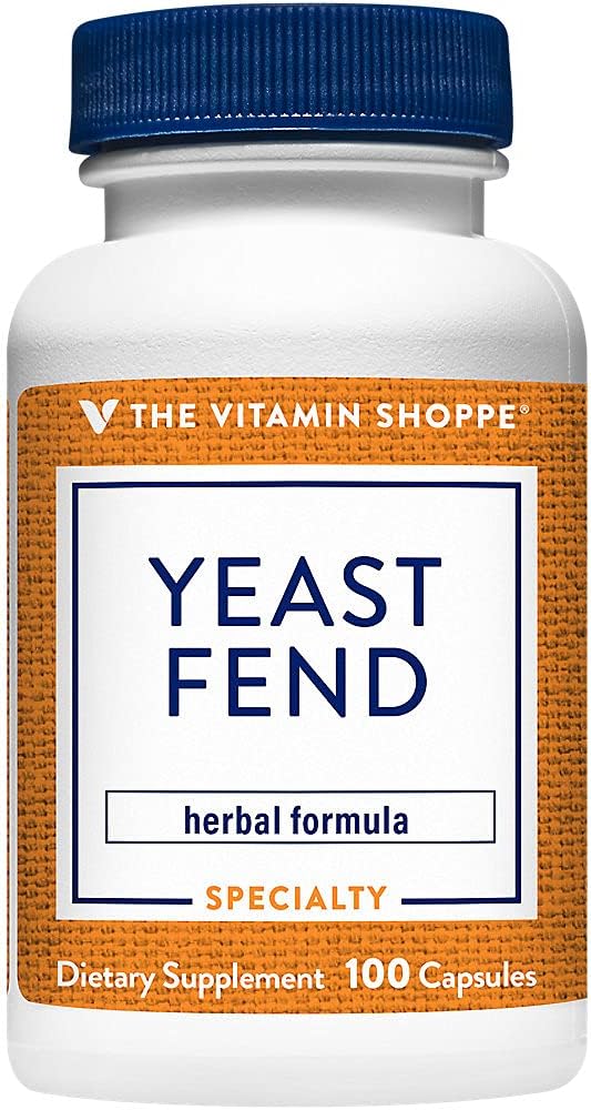 The Vitamin Shoppe Yeast Fend, Herbal Formula for Women, Contains Caprylic Acid, Lactobacillus and Herbs (100 Capsules)