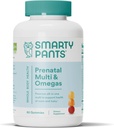 SmartyPants Vitamines prénatales pour femmes, Gommies multivitamines : Huile de poisson Oméga 3 (EPA/DHA), Biotine, Méthylfolate, Vitamine D3, C, Vitamine B12, B6, A, K & Zinc, Inositol, 80 Compte (20 jours)