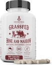 Ancestral Supplements Grass Fed Beef Bone and Marrow Supplement, 3000mg, Skin, Oral Health, and Joint Support Supplement, Promotes Whole-Body Wellness, Non GMO Whole Bone Extract, 180 Capsules