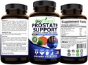 BioFinest Prostate Support for Men - Saw Palmetto Lycopène Graine de citrouille Pygeum Zinc Sélénium - Supplément de vitamine prostate à flux urinaire sain - Fabriqué aux États-Unis (120 Veg. Capsule)