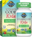 Supplément multivitamines végétariennes pour enfants - Code Vitamine Les enfants à croquer Vitamines crues entières avec probiotiques, 30 ours à croquer