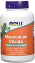 Maintenant aliments Citrate de magnésium 400 Milligramme 120 Capsules de légumes (paquet de 2)