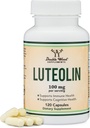 Double Wood Supplements Luteolin Supplement 100mg Servings of Bioactive Flavanoids (120 Capsules, Gluten Free) Potent Polyphenols Flavonoid for Brain and Cardiovascular Support