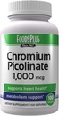 Picolinate de chrome 1 000 mcg Supplément minéral, Apsorption supérieure, Supplément de chrome, 100 portions