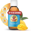 Mon spectre Heroes supplément d'huile de poisson pour les enfants - Omega 3 pour l'aide neuronale, l'inflammation et l'aide immunitaire - EPA & DHA pour la santé du cerveau et des yeux - Supplément liquide pour enfants et adultes - 5,07oz (150ml)