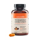 NatureWise Curcumin curcuma 500mg avec des softgels de poivre noir - Extra Strength, Absorption accrue - 95% Curcuminoïdes et BioPerine pour le support immunitaire - Sans gluten, sans OGM - 90 Compte[3-Mois]