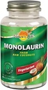 Nature's Life Monolaurin 1000 mg, Nourriture Monolaurin de noix de coco crue naturelle, Supplément de soutien immunitaire, Gut Health, Gut Flora équilibré, garantie de 60 jours, 45 portions, 90 capsules végétariennes