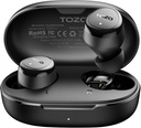 TOZO Ecouteurs sans fil construire dans Mic Clear Appels Ergonomic Light Weight Bluetooth 5.3 dans écouteurs d'oreilles Waterproof Premium Stereo Sound Ear Buds 30H Playtime avec 32 QE via APP