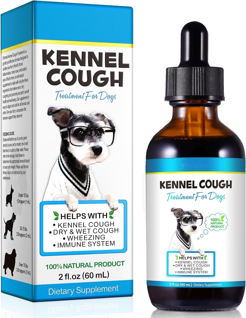 Traitement de la Toux du Kennel pour chiens, Toux du Kennel - 2,02 Fl.oz / 60 ml