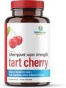 Super Strength CherryPURE Tart Cherry Supplement – 50:1 Concentré cultivé aux États-Unis - Fabriqué avec des cerises Montmorency non OGM – par SolaJarden Naturals. 60 Capsules Veggie non OGM.