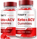 rize labs (Pack of 2 Trinity Keto + ACV Gummies for Advanced Weight Loss, Premium Keto Plus ACV Formula, All Natural Apple Cider Vinegar Supplement, Gummy 500 mg Review (120 Gummies)