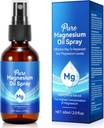 Spray d'huile de magnésium pur, Spray de magnésium 100% naturel, 60ml Spray de magnésium topique biologique