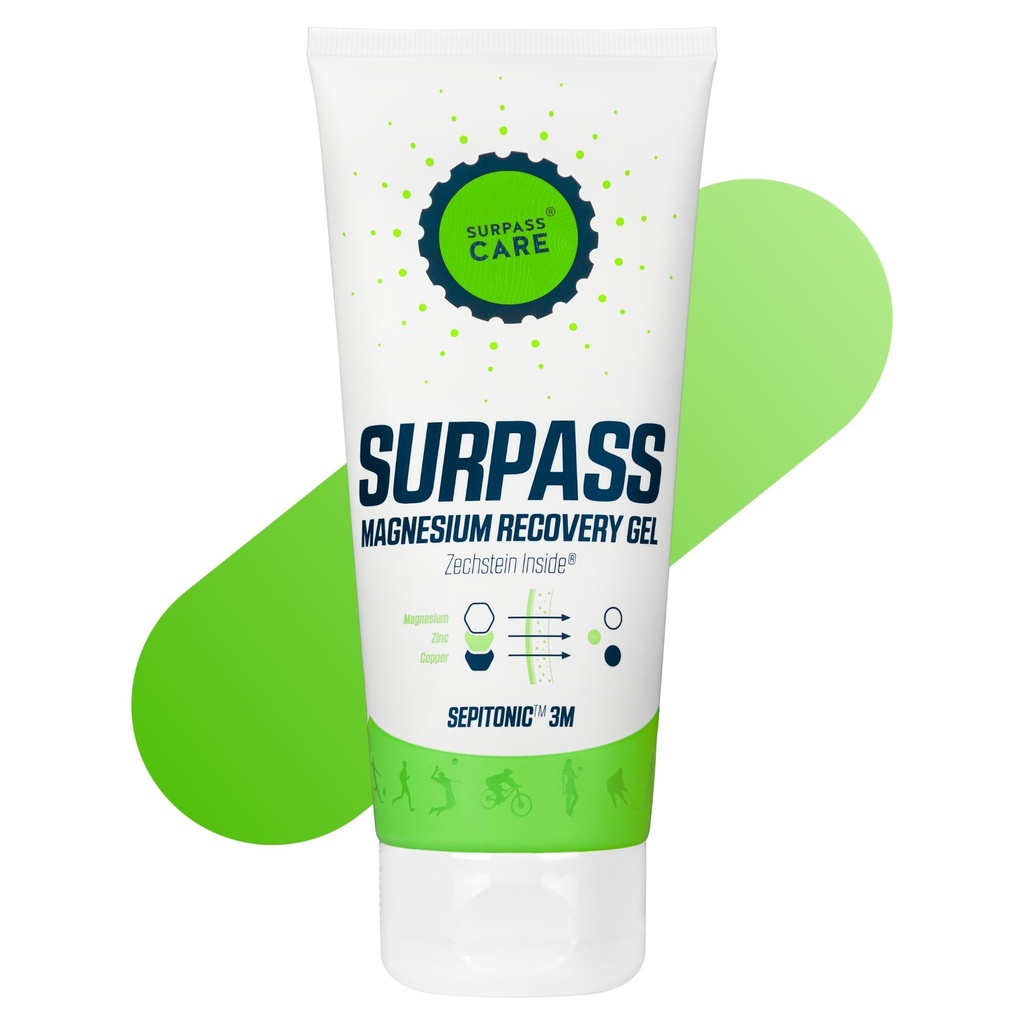 Surpass Professional Magnésium Gel de menthol pour les athlètes.