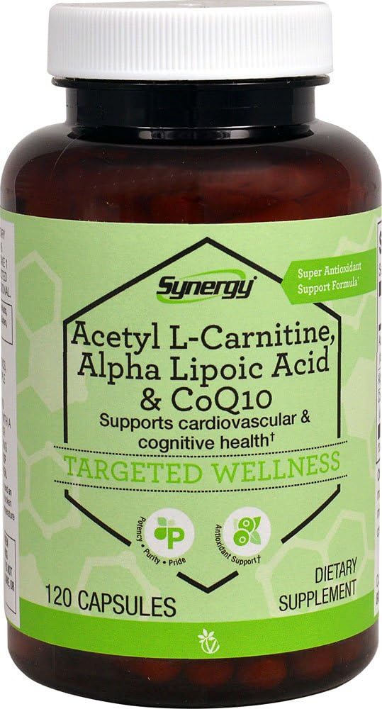 Vitacost Synergy Acétyl L-Carnitine, acide alpha lipoïque et CoQ10 -- 120 capsules
