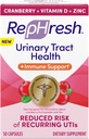 Rephresh Cranberry Urinary Tract Health Plus Supplément immunitaire, mélangé avec vitamine D + zinc - 50 Compte