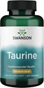 Swanson Taurine - Supplément à l'acide aminé Promouvoir la production d'énergie et l'équilibre électrolytique - Formule naturelle appuyant la santé cardiaque et le mieux-être - (100 capsules, 500mg chacune)