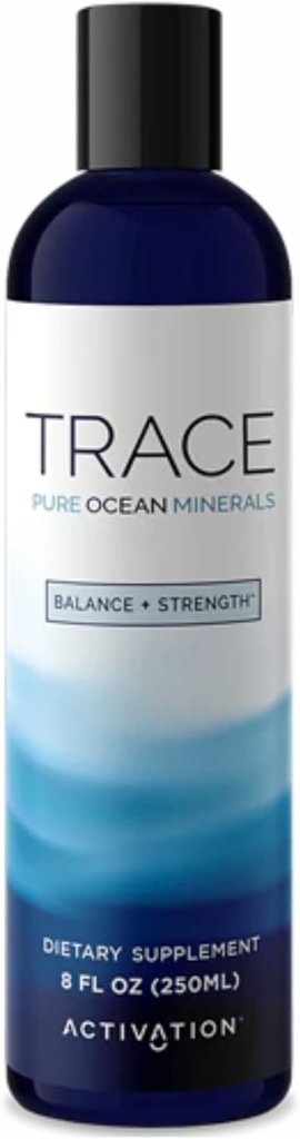 Pure Trace Ocean Minerals by Activation Products - Pure Ocean Liquid Minerals to Add to Water, with 70+ Potent Ionic Trace Elements for Energy Boost, Muscle & Joint Health, and Heart Health, 8 fl oz