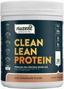 Nuzest - Poudre de protéines de pois - Protéines propres, Poudre de protéines à base végétale premium, Sans lait, Sans gluten, Sans OGM, Agiter les protéines, Chocolat riche, 20 portions, 1,1 lb