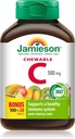 Jamieson Vitamine à croquer C 500 mg Fruits tropicaux exotiques, 120ct, importés du Canada}