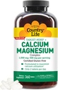 Country Life Cible-Mins Calcium Magnésium Supplément pour la santé osseuse, 1000mg Calcium, 500mg Magnésium, sans gluten, 2:1 Rapport pour une utilisation optimale